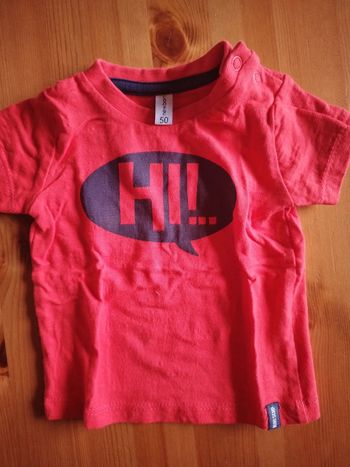 Tee-shirt bébé rouge taille naissance
