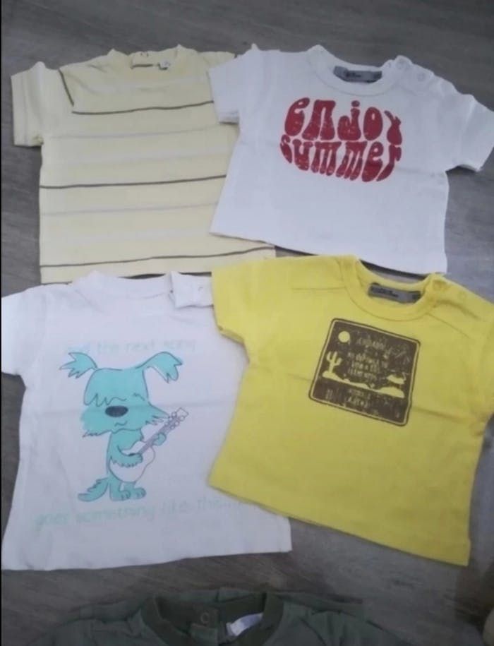 Lot de 4 t shirts mc 3 mois garçon
