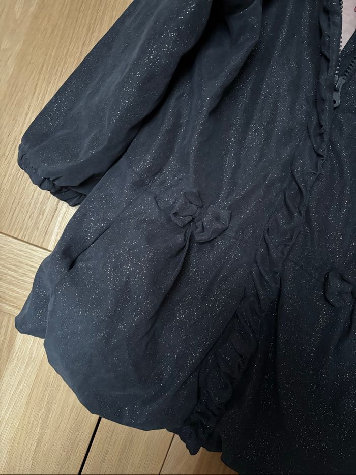 Manteau à capuche bleu Lulu Castagnette t.4ans - photo numéro 3