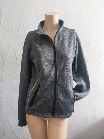 Veste Zippée Grise Taille 36