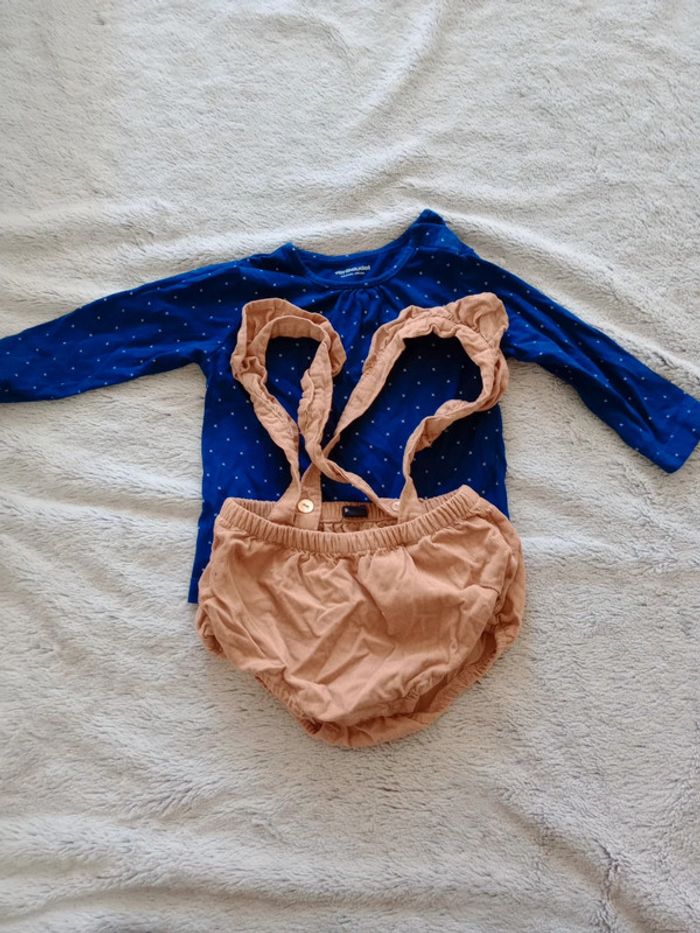 Ensemble fille 12mois short et haut c46