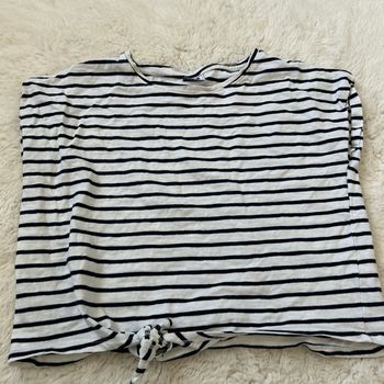 T-shirt rayé à nouer