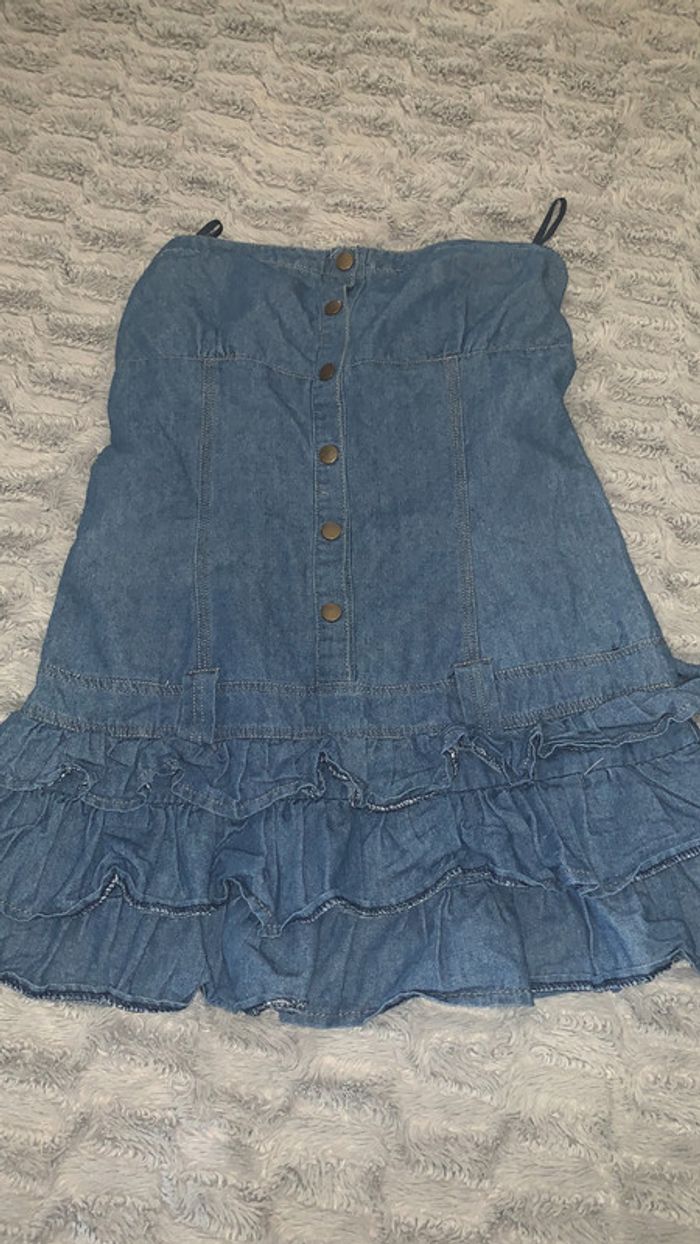 Haut en jeans sans bretelles ADC taille S/M
