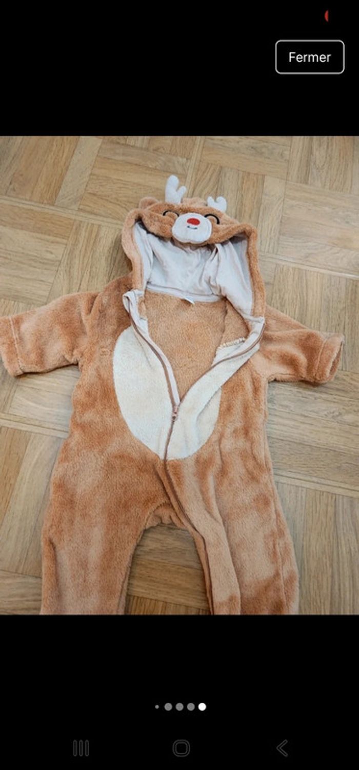 Pyjama cerf taille 3 mois - photo numéro 4