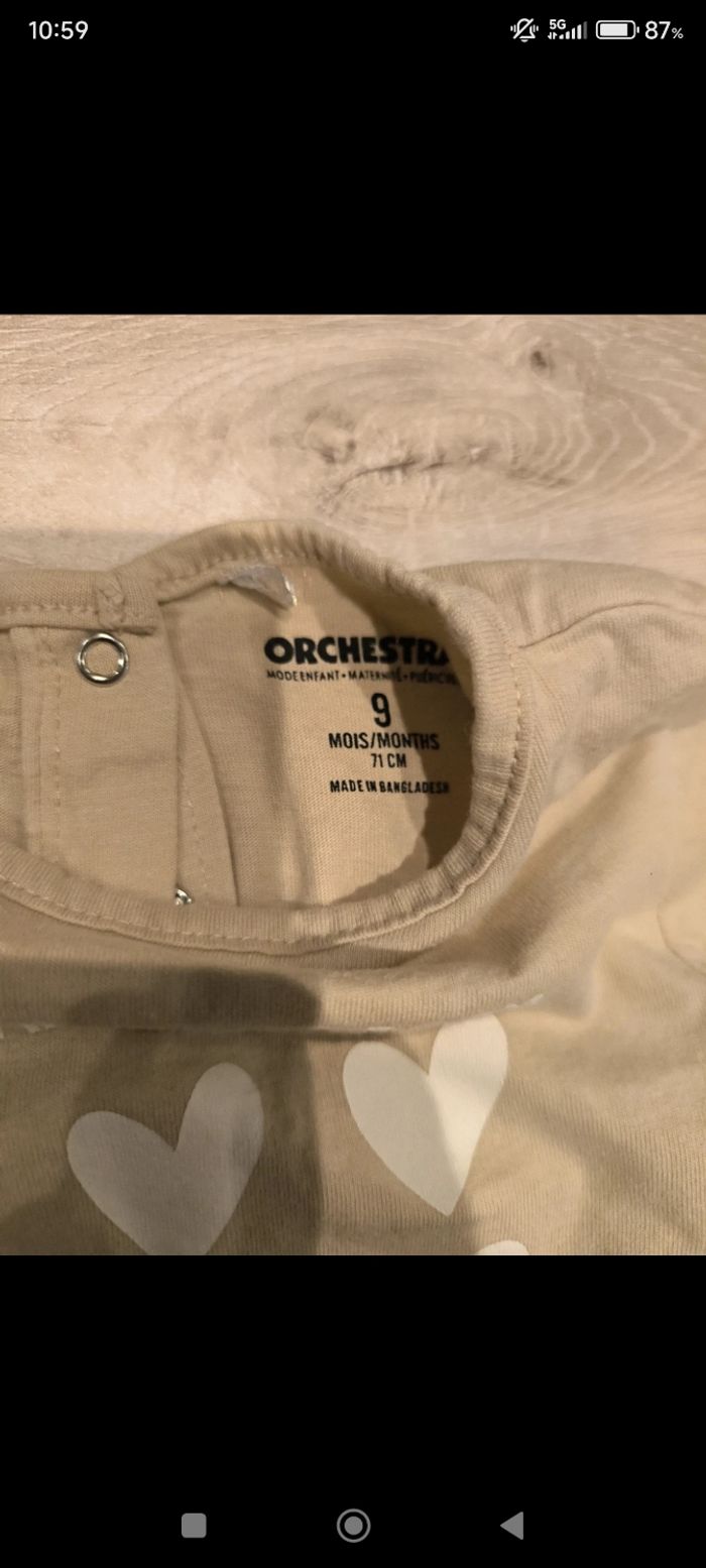 Tee shirt manches longues taille 9 mois - photo numéro 4