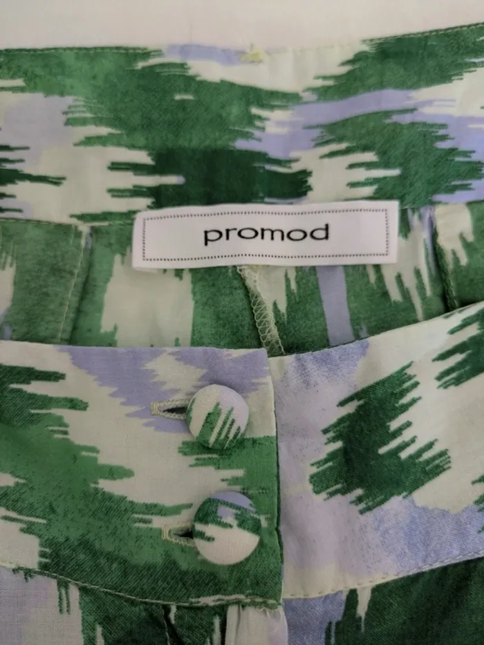 Pantalon d'été jambes larges en coton - Promod - taille 46 - photo numéro 4