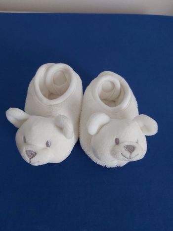 Chaussons Tout Doux Ours Blanc