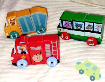 Vilac Véhicules magnétiques en bois à construire 