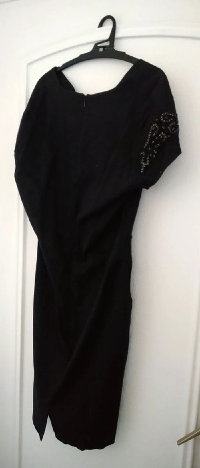 Robe de fêtes noire avec perles femme 44 la redoute - photo numéro 2