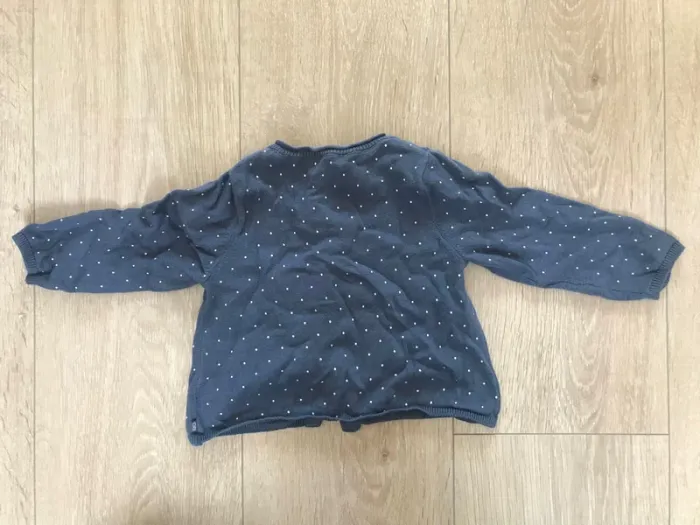 Ensemble 3pièces robe sans manches, legging et gilet 6mois - photo numéro 7