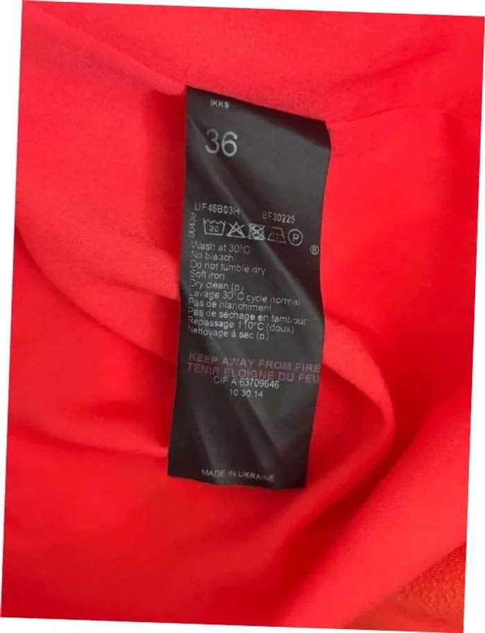 Robe IKKS rouge corail – Taille 36 - photo numéro 5