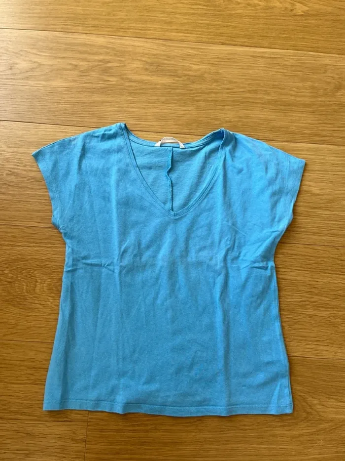 Teeshirt bleu camaïeu taille XS