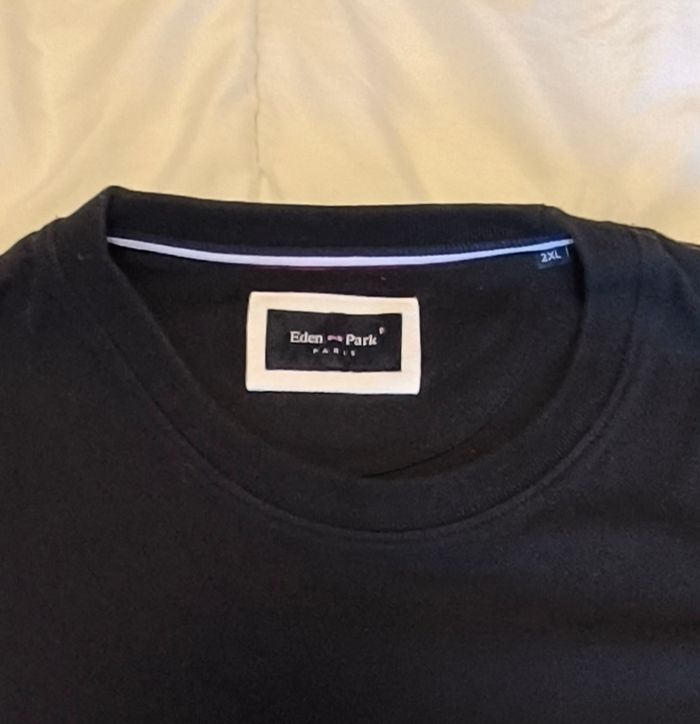 Tee shirt bleu marine Eden Park pour homme. - photo numéro 4
