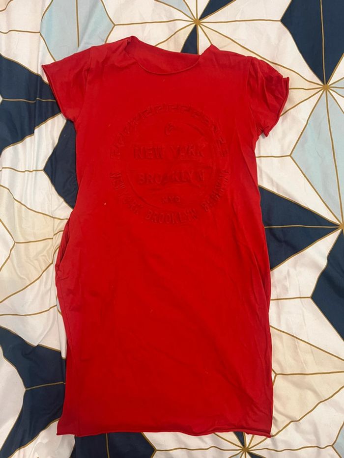 Robe Tee shirt rouge Taille S