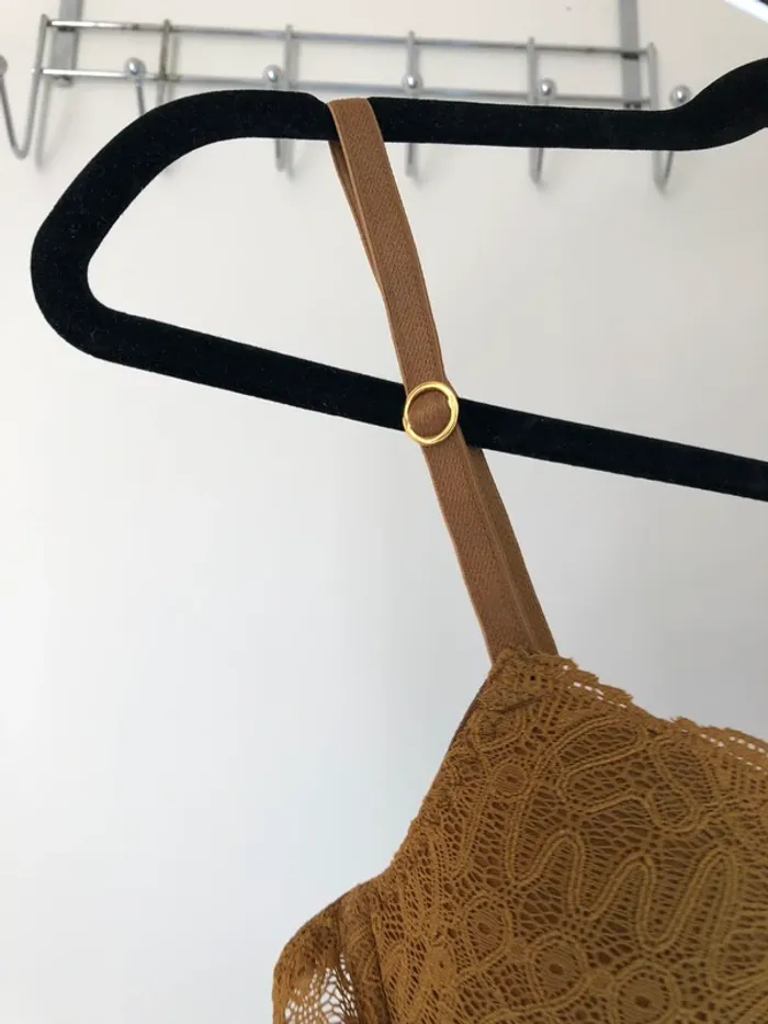 Soutien-gorge ocre fin et dentelle 90B Princesse TamTam - photo numéro 2