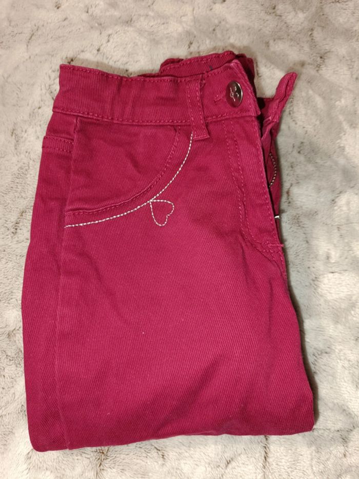 Pantalon épais framboise neuf Sergent Major 8 ans - photo numéro 2