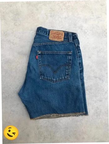 Short Levi's 501 W34 FR44 Bleu Homme men #SHO40