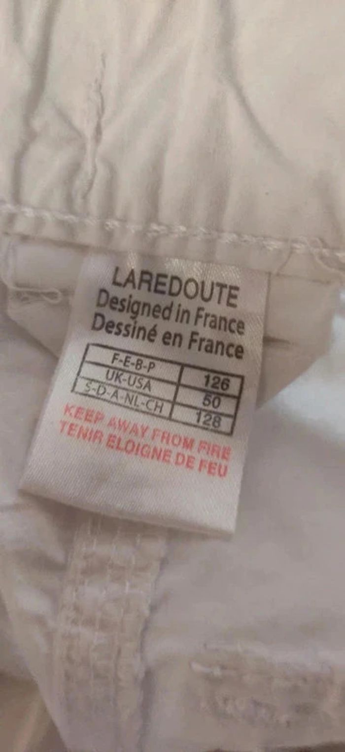 Bermuda blanc La redoute 8 ans - photo numéro 4