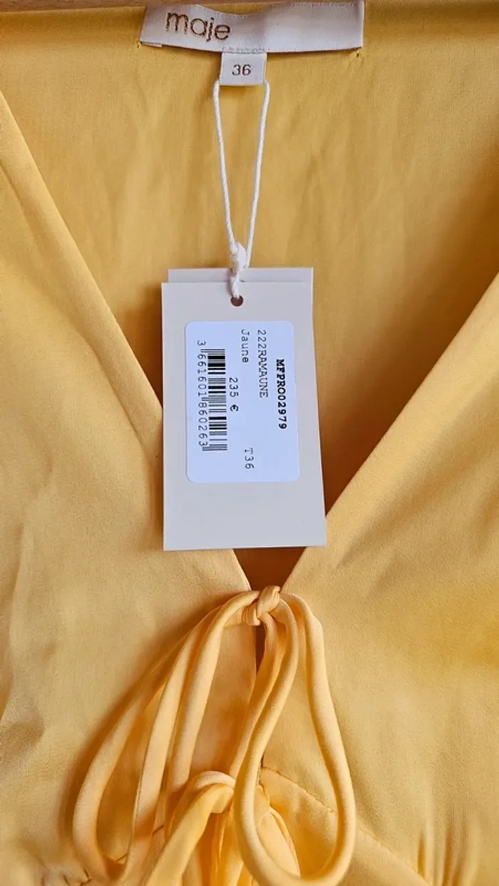 Robe patineuse Maje jaune - photo numéro 5