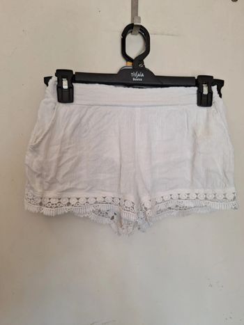 Short dentelle blanc 8 ans
