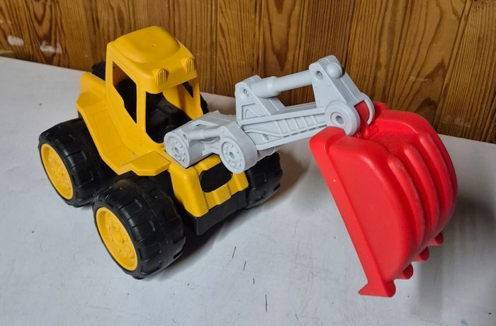 Troctopelle tracteur excavateur engin travaux - photo numéro 2