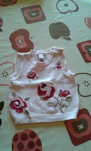 pull sans manche fille 6 mois