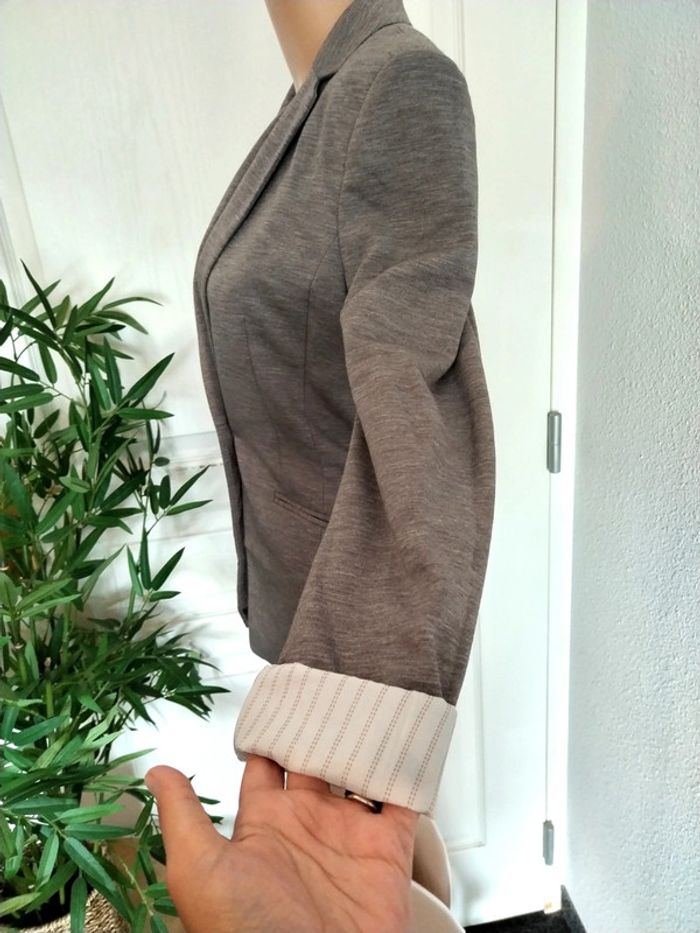 Blazer gris H&M taille 34 excellent état - photo numéro 3