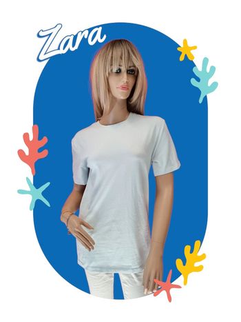 Zara T-shirt bleu ciel * taille M *