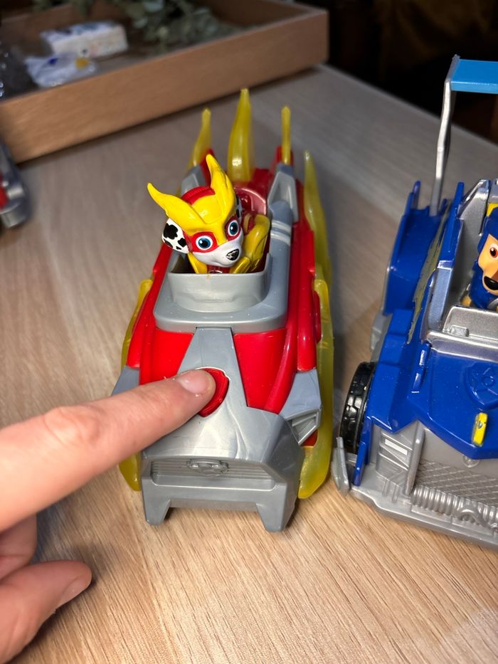 Lot 2 véhicules pat patrouille - figurines incluses - Chase et Marcus - mission spéciale - photo numéro 3