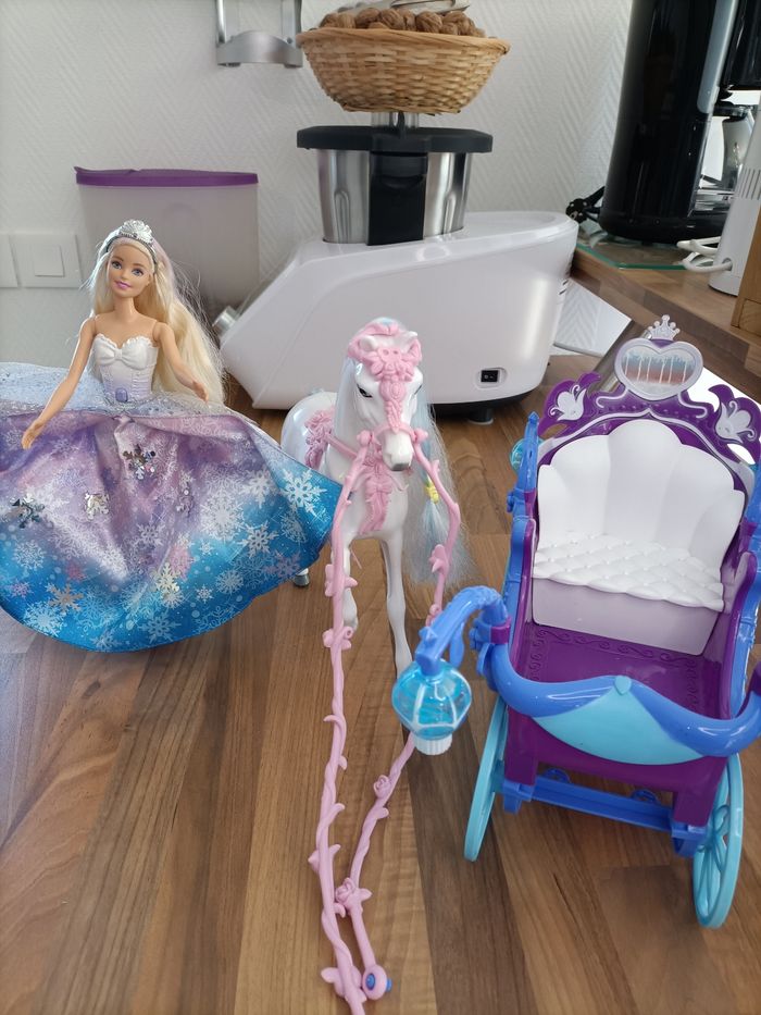 Barbie Princesse Flocon et son carosse - photo numéro 5