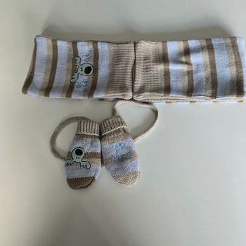 Moufles et écharpe- tissaia