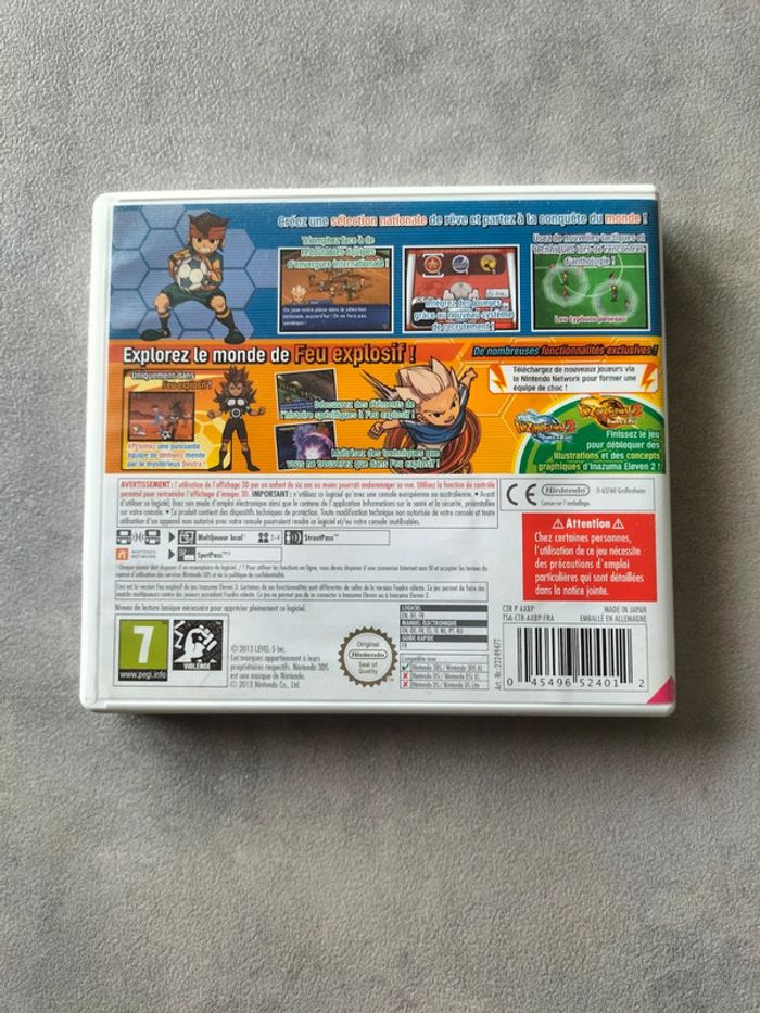Jeu Nintendo 3DS – Inazuma Eleven 3 : Feu Explosif - photo numéro 2