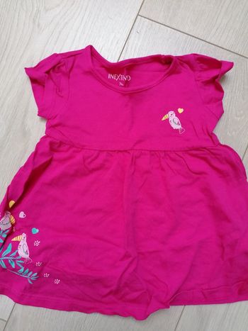 Robe rose 1 an 74 cm