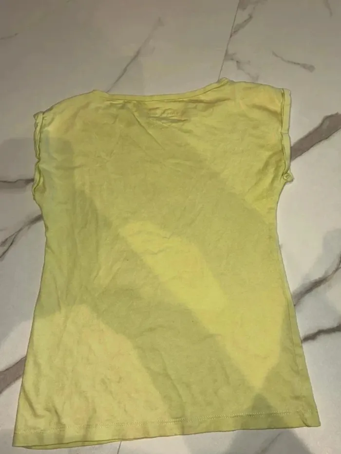 T-shirt jaune lapin – In Extenso – 8 ans - photo numéro 4