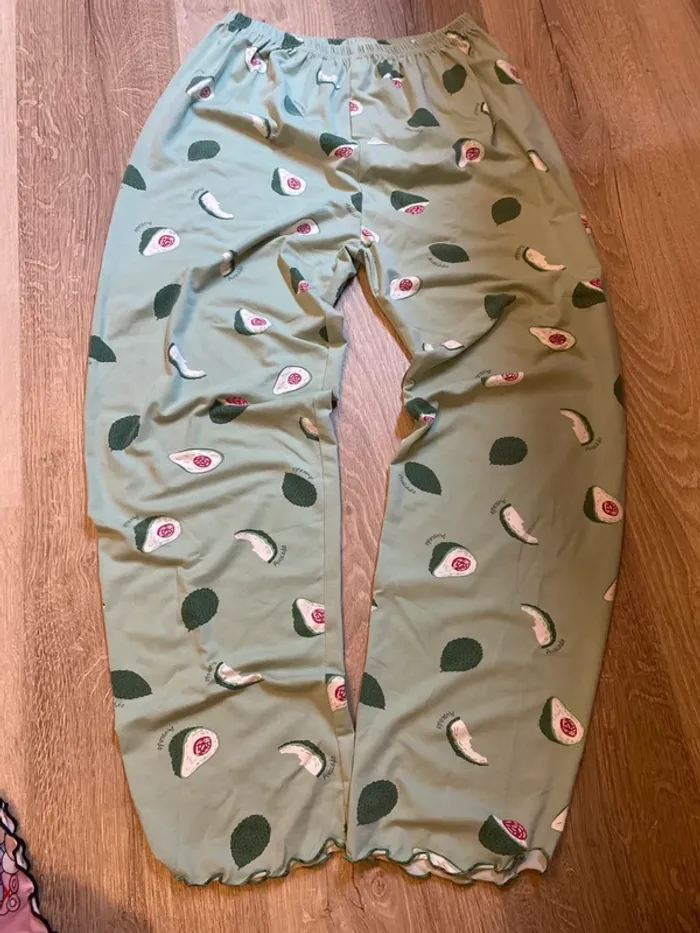 lot de deux pantalons de pyjama femme taille M - photo numéro 7