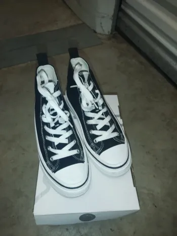 basket noire montante compensée femme kappa