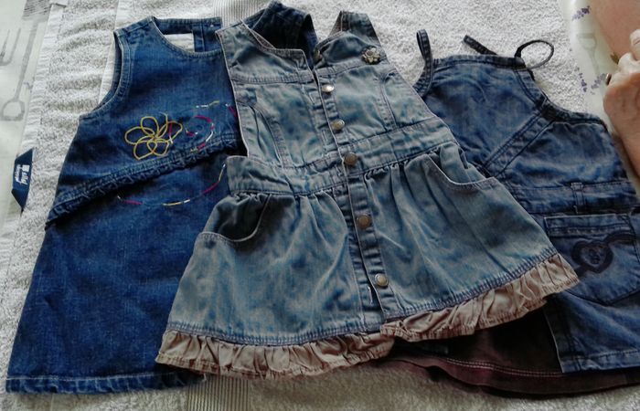 lot de 3 robes en jean