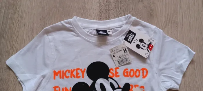 Tee-shirt manches courtes garçon, motif Mickey, Disney, taille 4 ans, neuf avec étiquette 🏷 - photo numéro 4