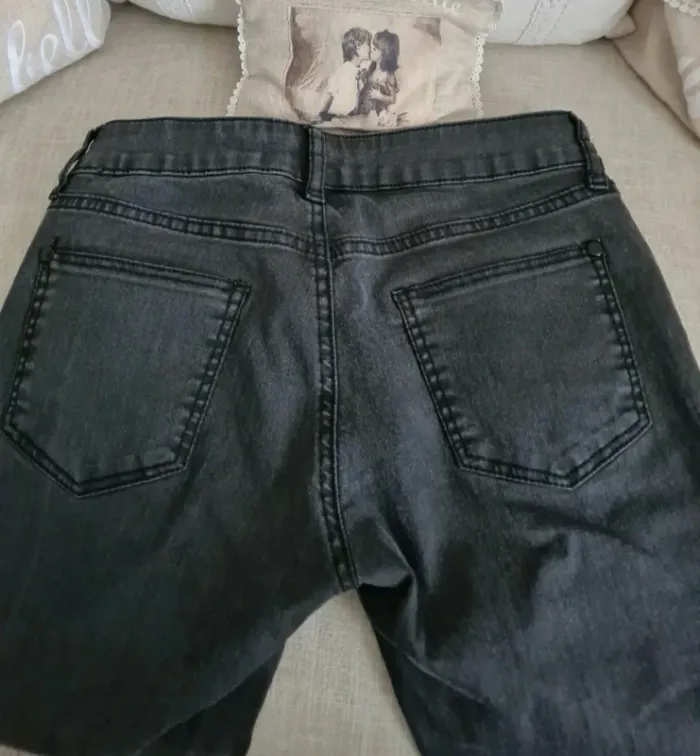 Jeans gris foncé Promod Taille 38 - photo numéro 3