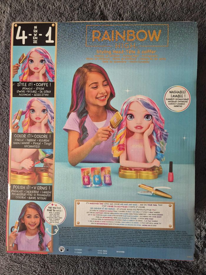 Rainbow High Styling Head - 33 cm Bella - Ensemble 4-en-1 avec Crèmes Capillaires - photo numéro 3