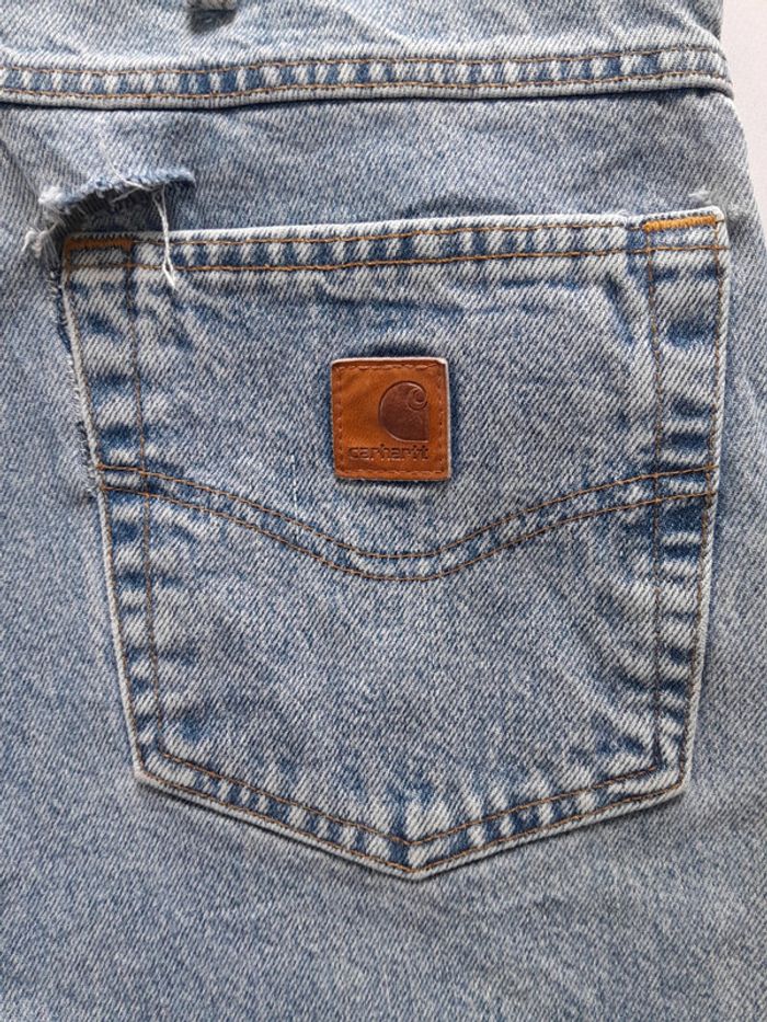 Jean carhartt relaxed fit 40×34 logo cuir - photo numéro 3