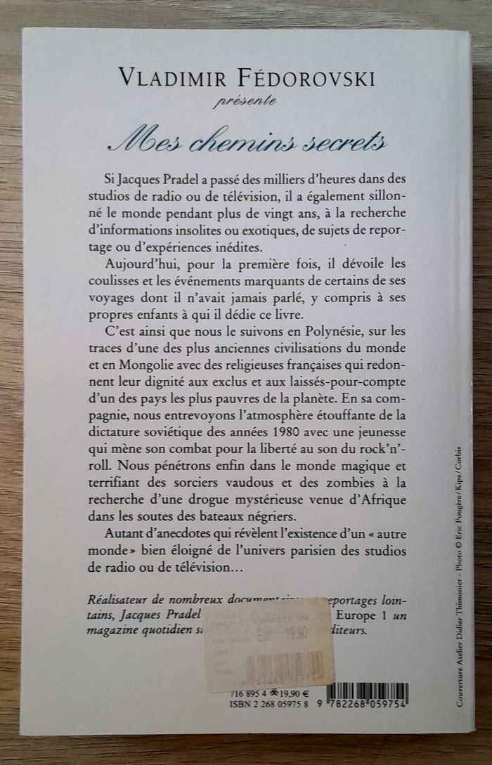jaques pradel - mes chemins secrets - photo numéro 3