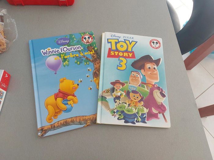 Lot de 2 livres disney winnie l'ourson et toy story 3