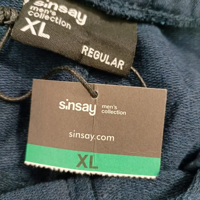 Short bleu regular taille élastique avec cordon Sinsay homme taille XL A877 - photo numéro 11