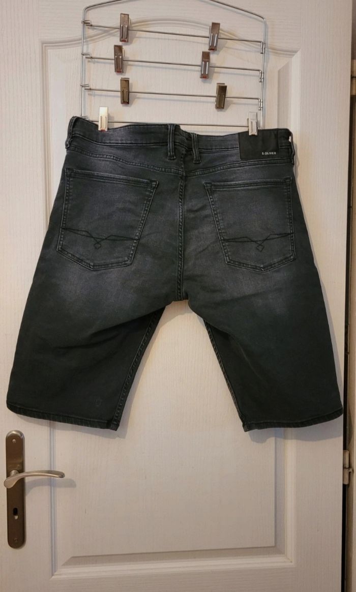 Short en jean noir S. Olivier - photo numéro 2