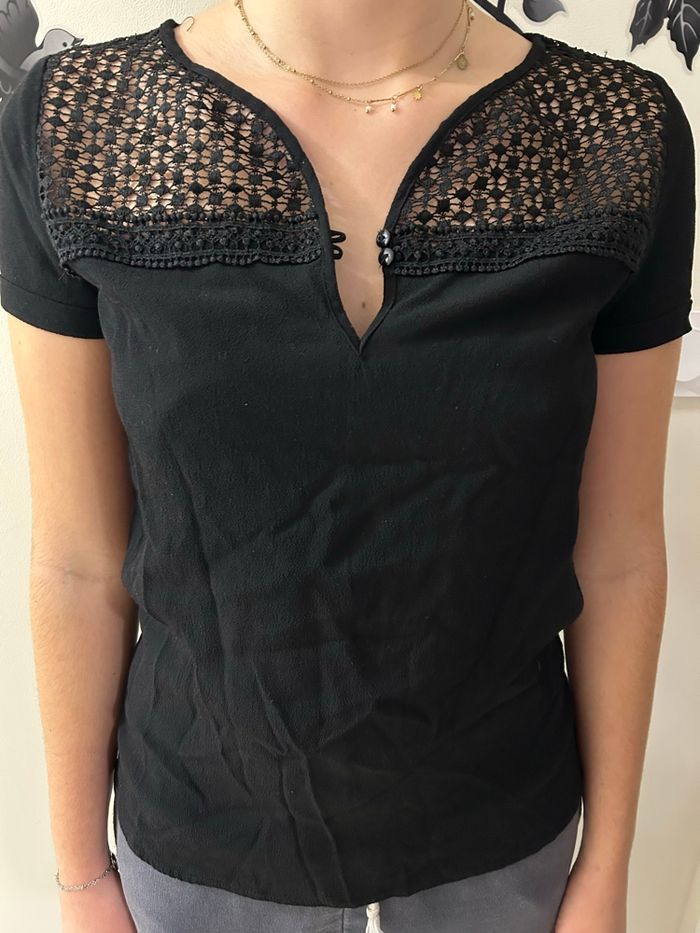 Teeshirt dentelles