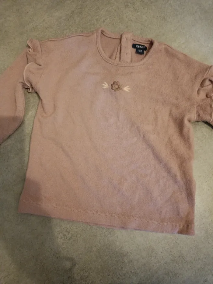 Ensemble Pull et pantalon rose Kiabi 86cm
