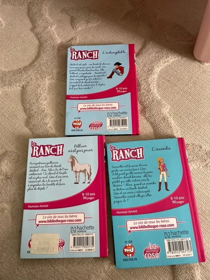 Lot de 3 livres le ranch chevaux la bibliothèque rose tome 3 13 9 - photo numéro 2