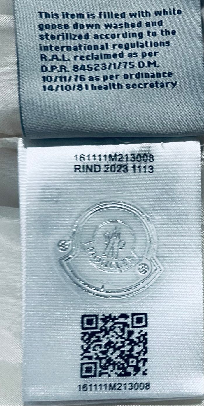 Doudoune sans manches Moncler blanche – Taille XL – Plume d’oie - photo numéro 6
