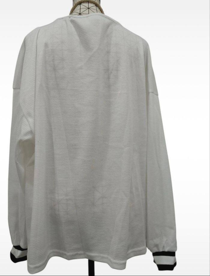 đž pull / tunique / blouse Ă©lĂ©gante â taille 56 â grande taille â blanc & noir đž